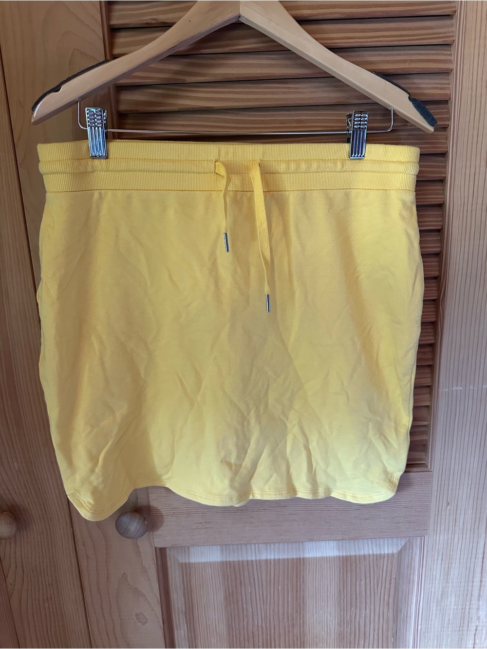 Daily Ritual Sunflower Yellow Drawstring Mini Skirt
